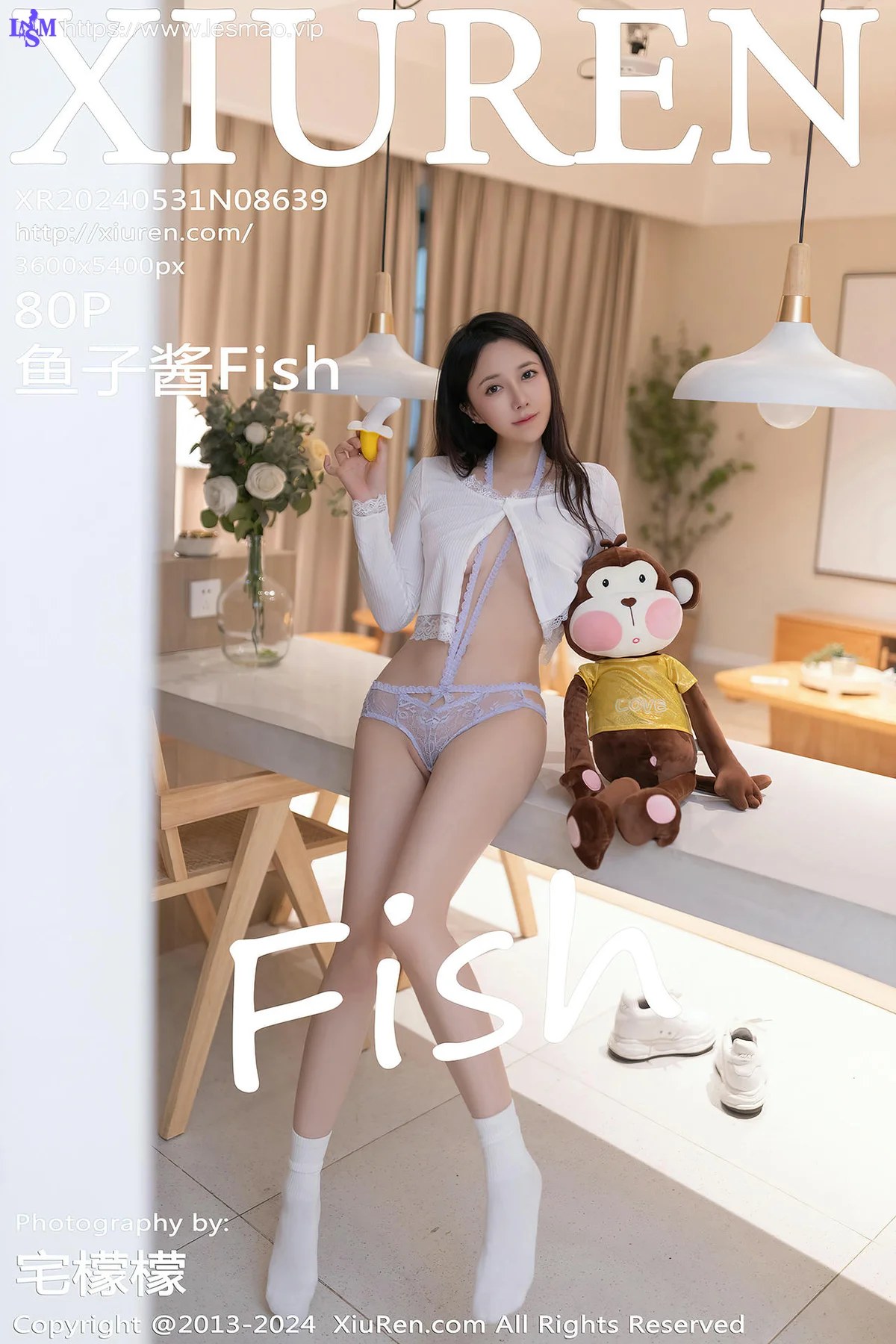 XiuRen 秀人 No.8639 鱼子酱Fish 香蕉小猴主题拍摄性感写真11 - 1