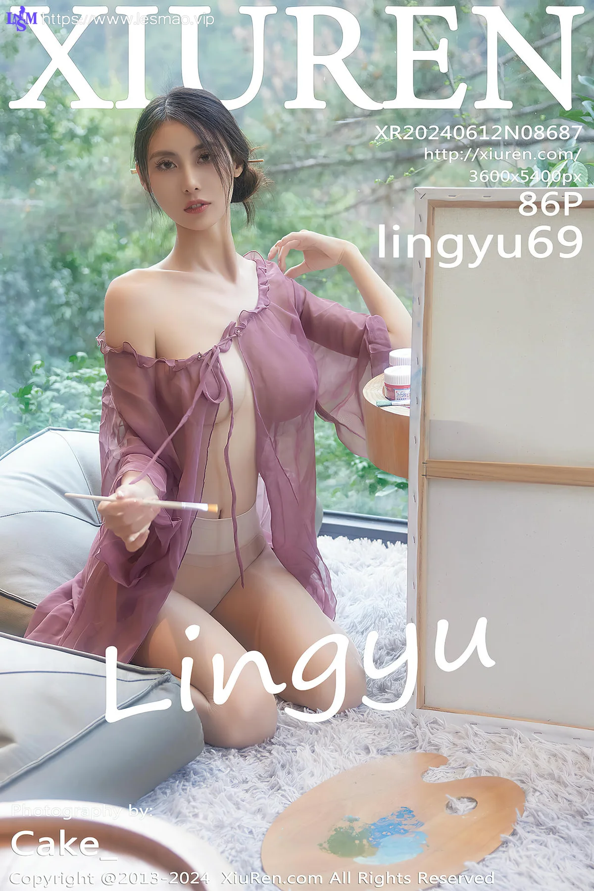 XiuRen 秀人 No.8687 lingyu69 画画主题拍摄性感写真1 - 7