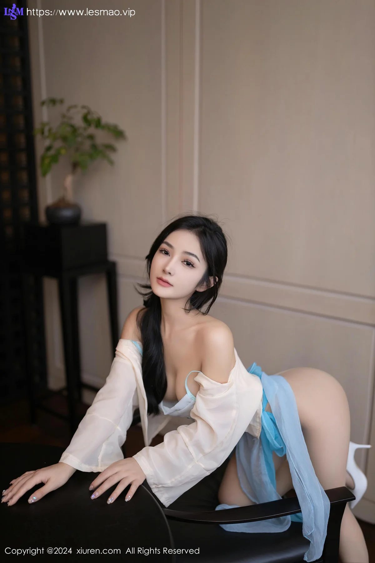 XiuRen 秀人 No.8691 谭小灵 浅蓝色古风性感写真11 - 2