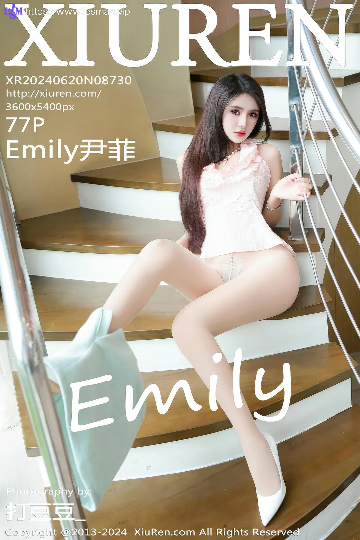 XiuRen 秀人 No.8730 Emily尹菲 红色上衣性感写真 - 8