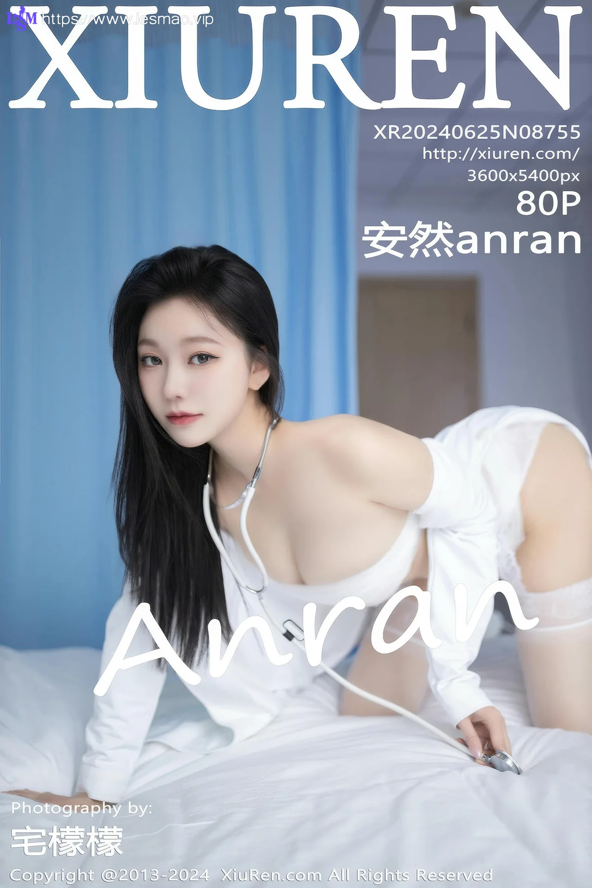 XiuRen 秀人 No.8755 安然anran 白色医护服饰性感写真1 - 1