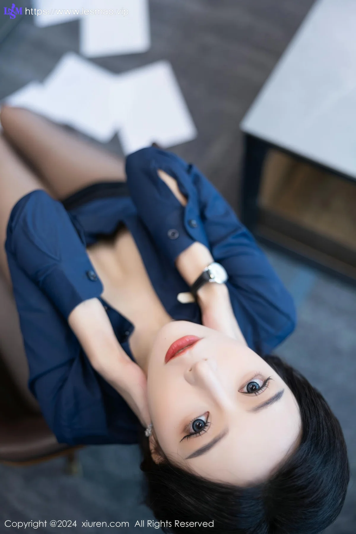 XiuRen 秀人 No.8760 王馨瑶yanni Ol深色服饰性感写真111 - 7