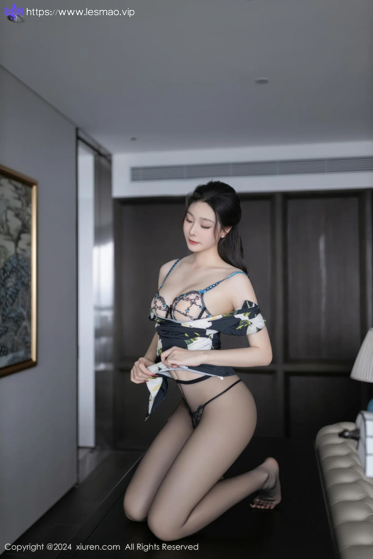 XiuRen 秀人 No.8768 小逗逗 魅惑黑丝性感写真11 - 7