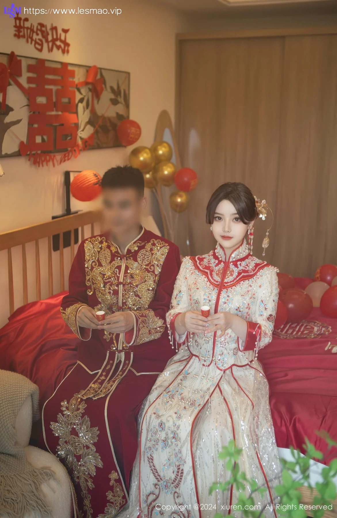 XiuRen 秀人 No.8780 豆瓣酱 闹新娘主题拍摄性感写真111 - 2