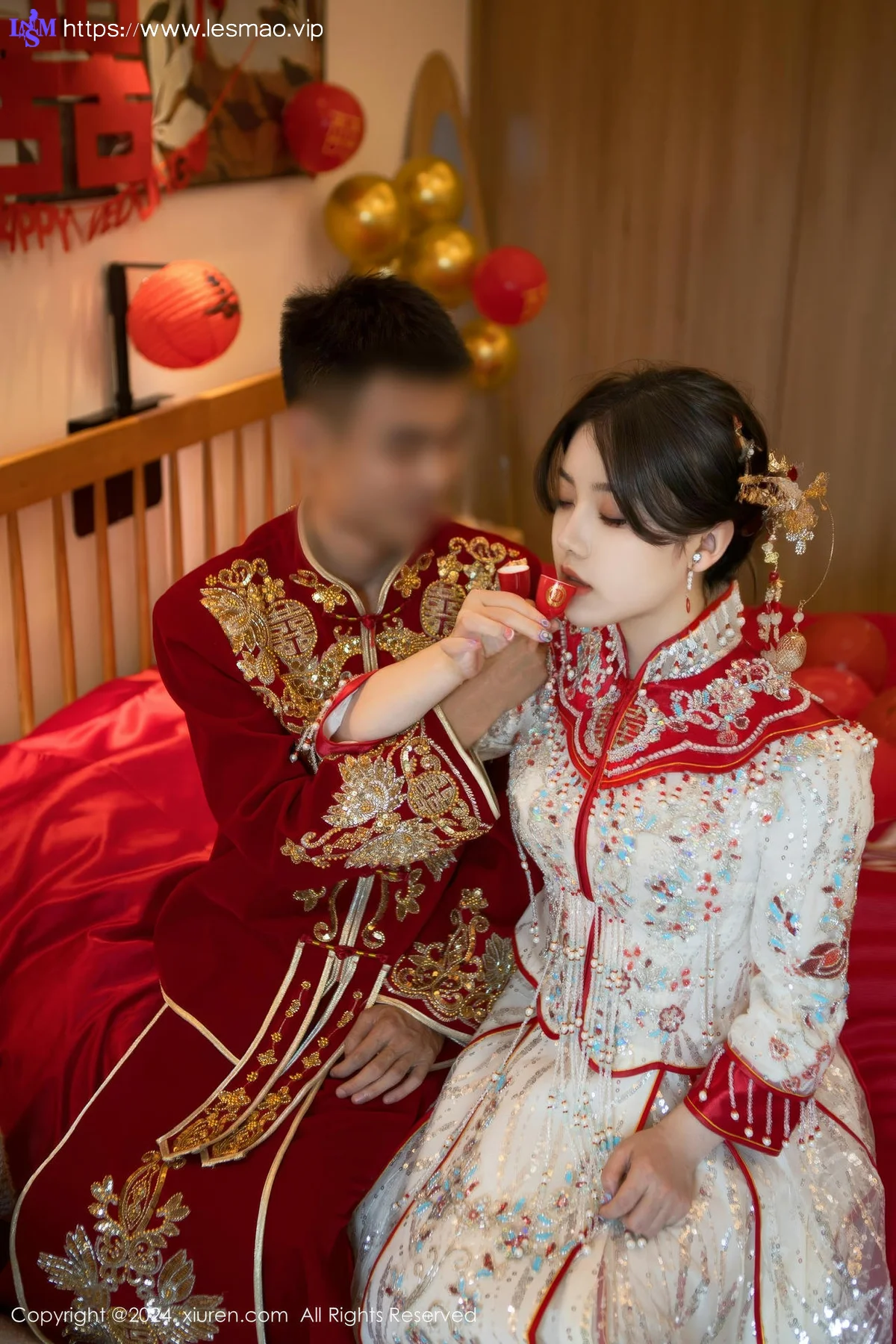 XiuRen 秀人 No.8780 豆瓣酱 闹新娘主题拍摄性感写真111 - 6