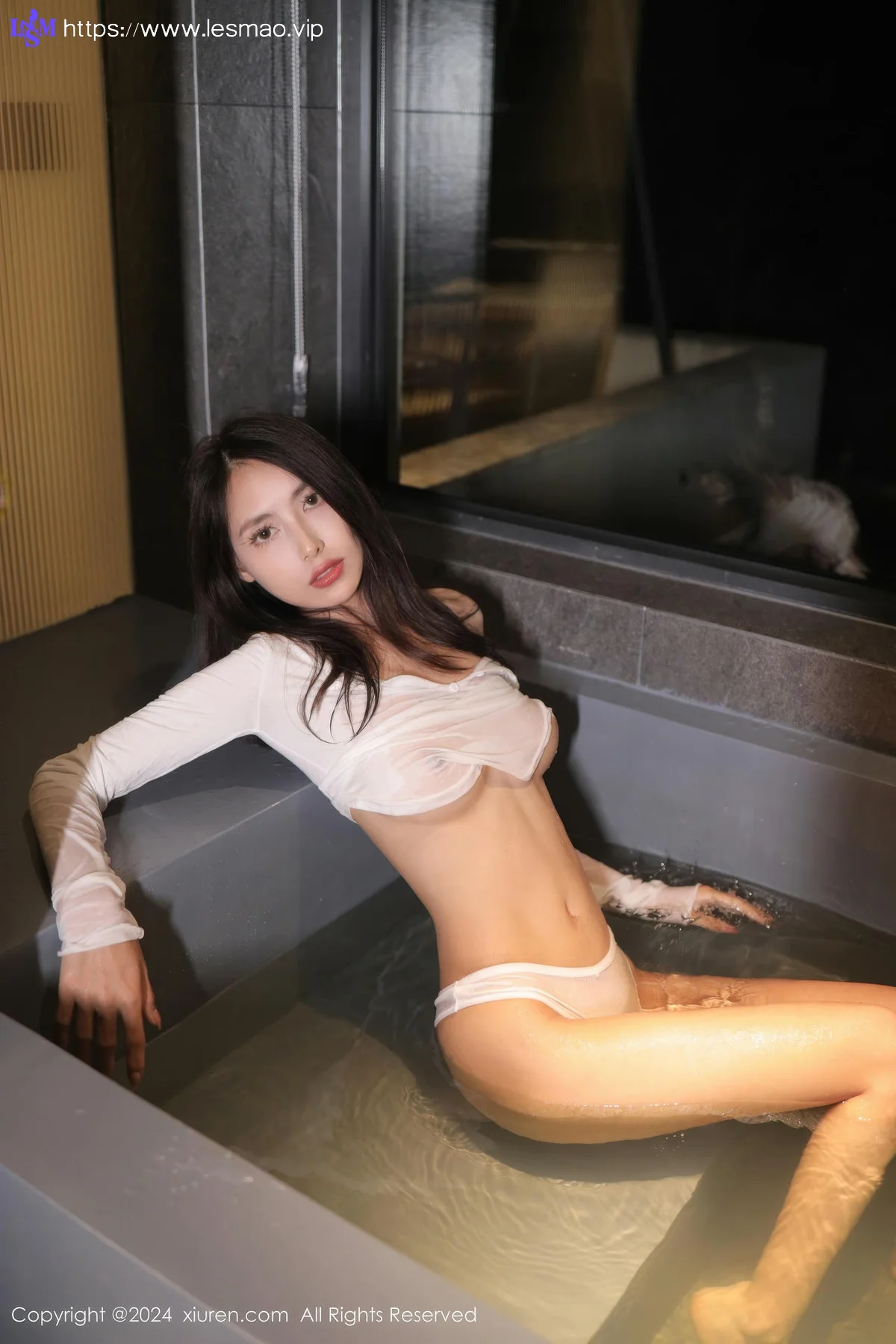 XiuRen 秀人 No.8804 lingyu69 白色轻透上衣性感写真 - 8