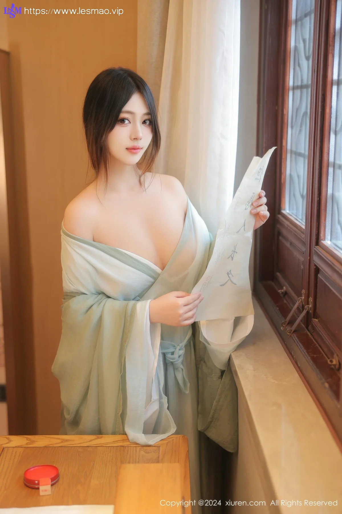 XiuRen 秀人 No.8937 蛋蛋宝 绿色古装服饰性感写真1 - 7