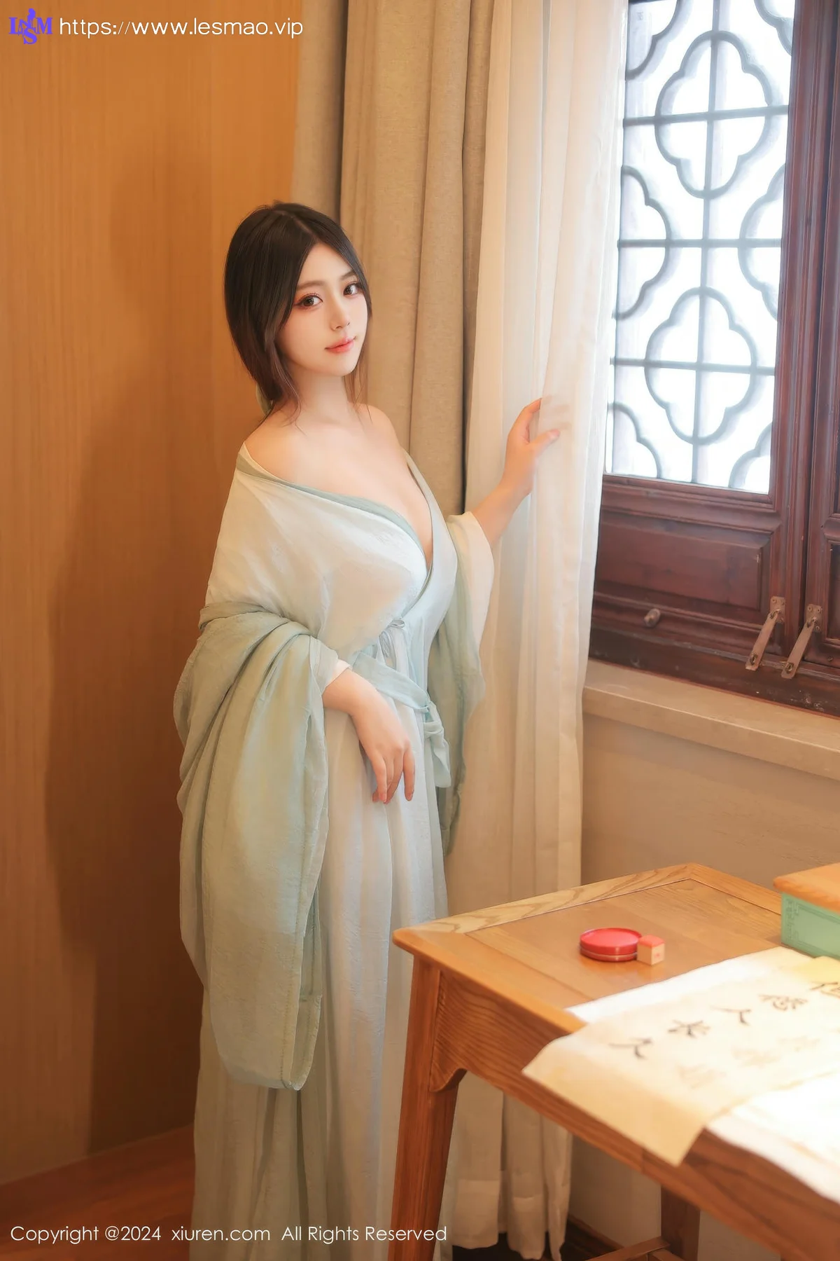 XiuRen 秀人 No.8937 蛋蛋宝 绿色古装服饰性感写真1 - 8