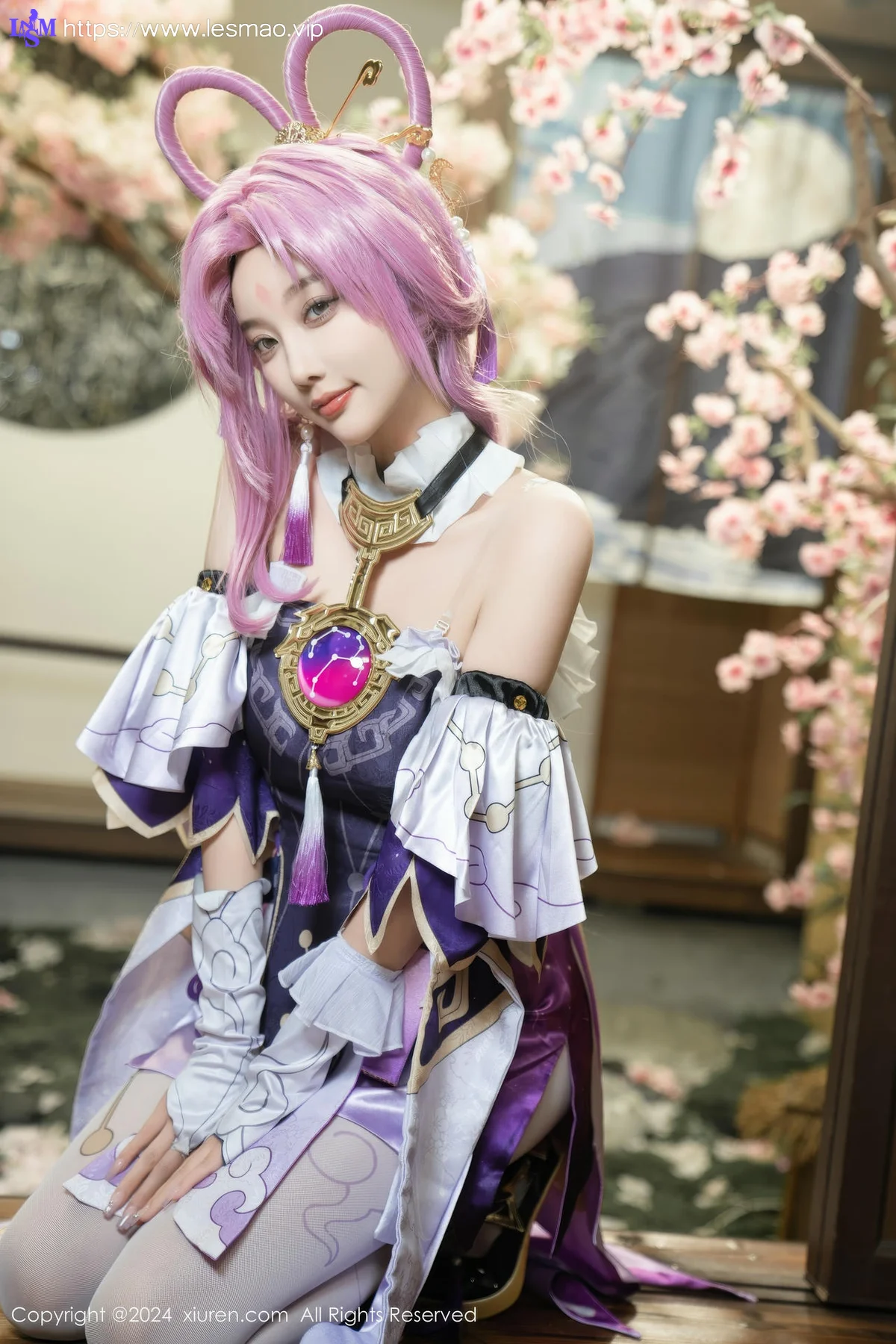 XiuRen 秀人 No.8943 杨晨晨Yome 紫色可爱风cosplay服装性感写真11 - 10