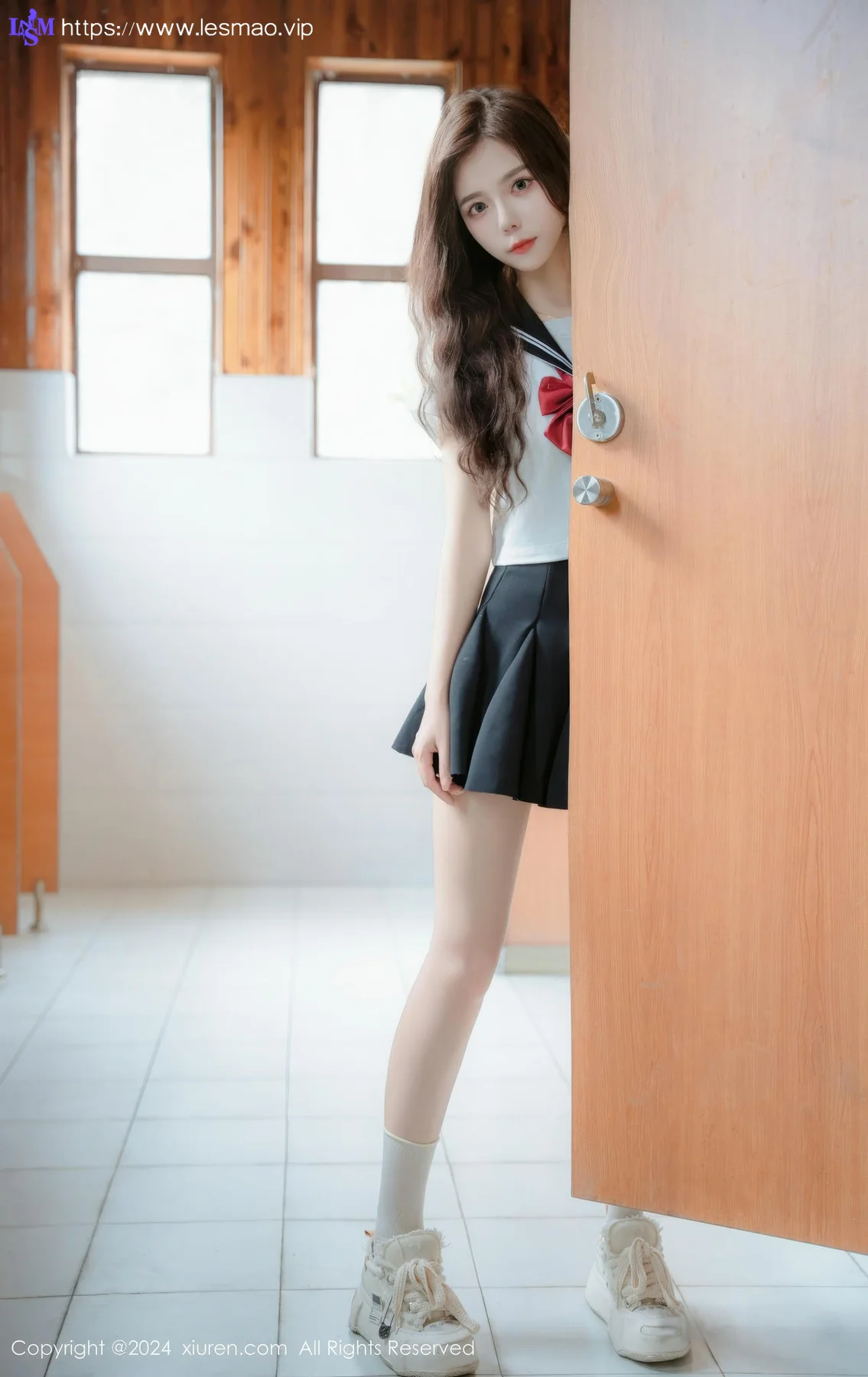 XiuRen 秀人 No.8948 拍黄瓜girl 首套写真JK制服22 - 2