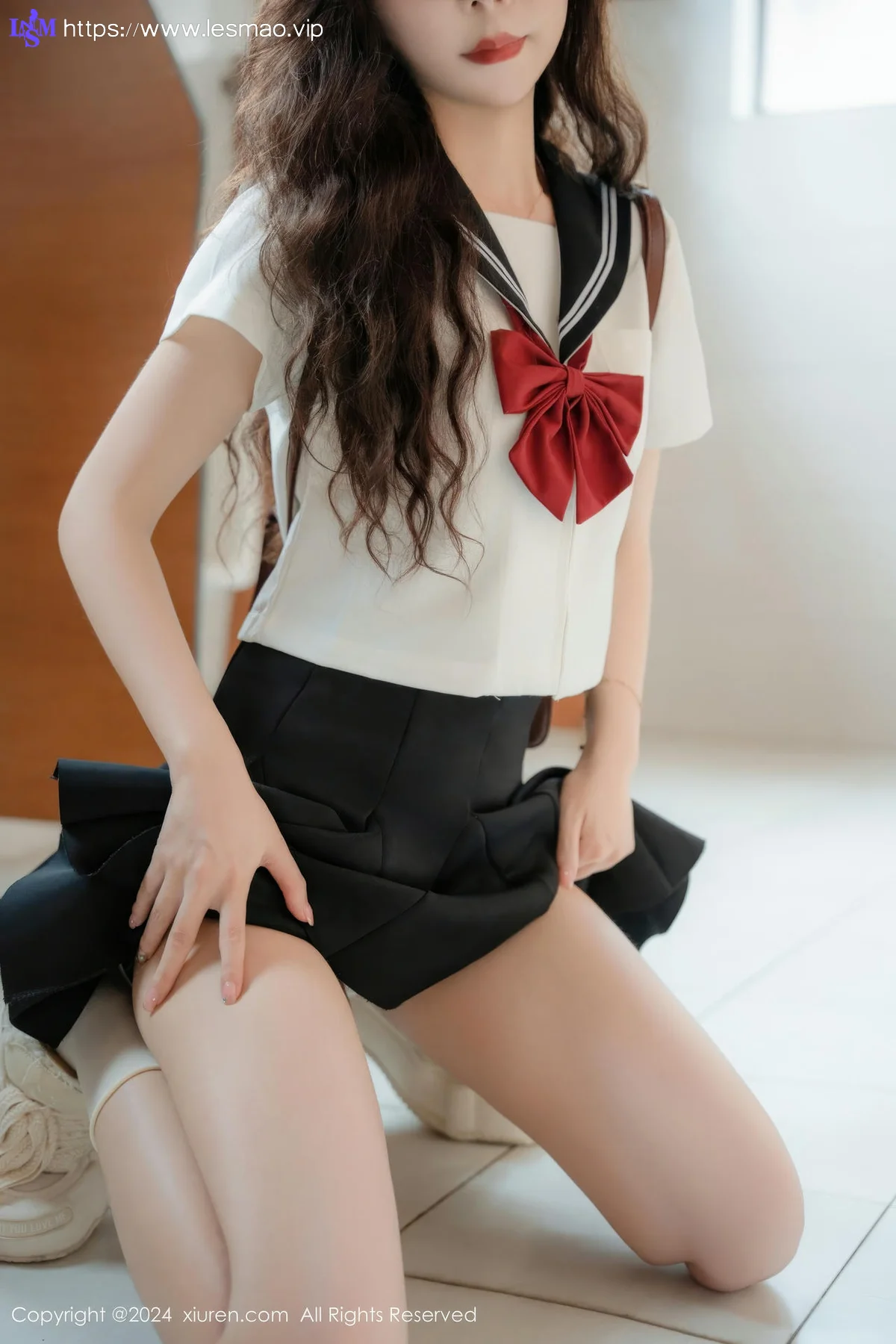 XiuRen 秀人 No.8948 拍黄瓜girl 首套写真JK制服22 - 7