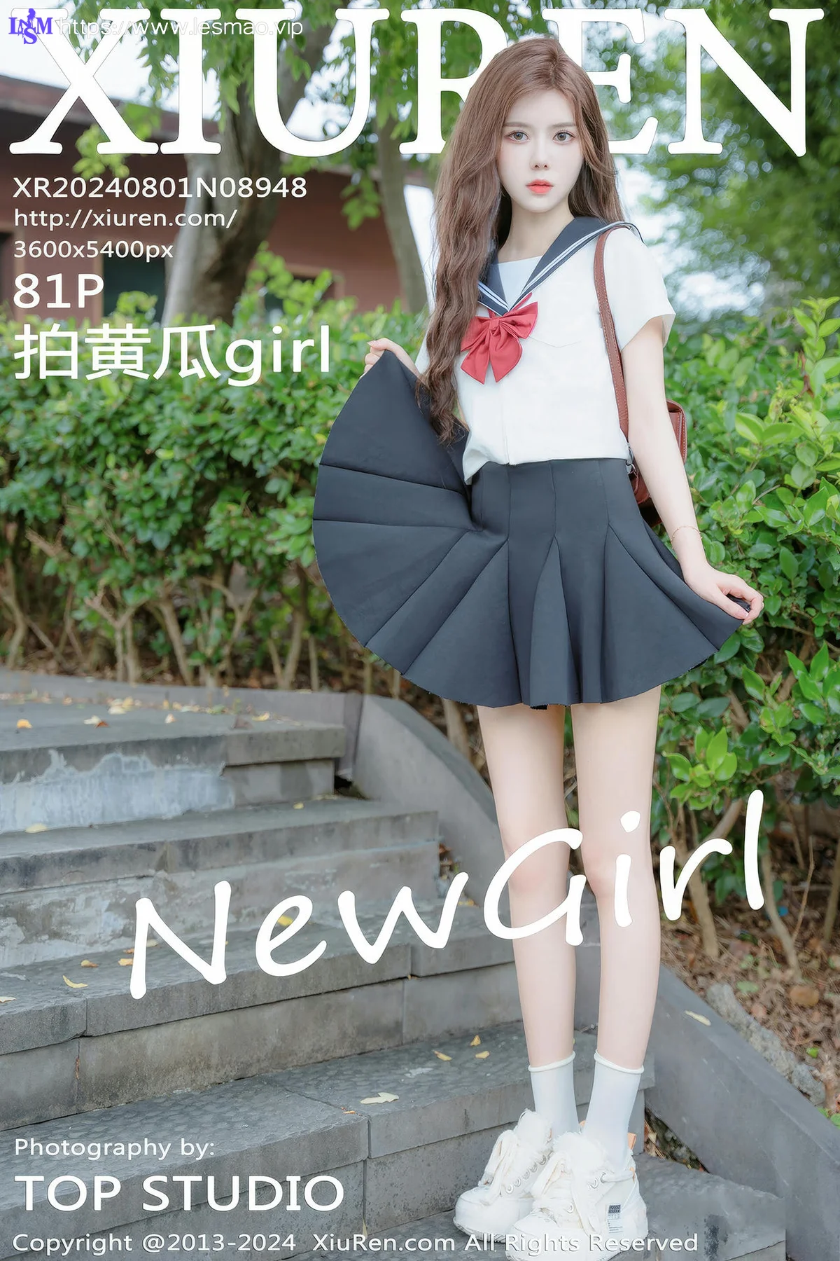 XiuRen 秀人 No.8948 拍黄瓜girl 首套写真JK制服22 - 2