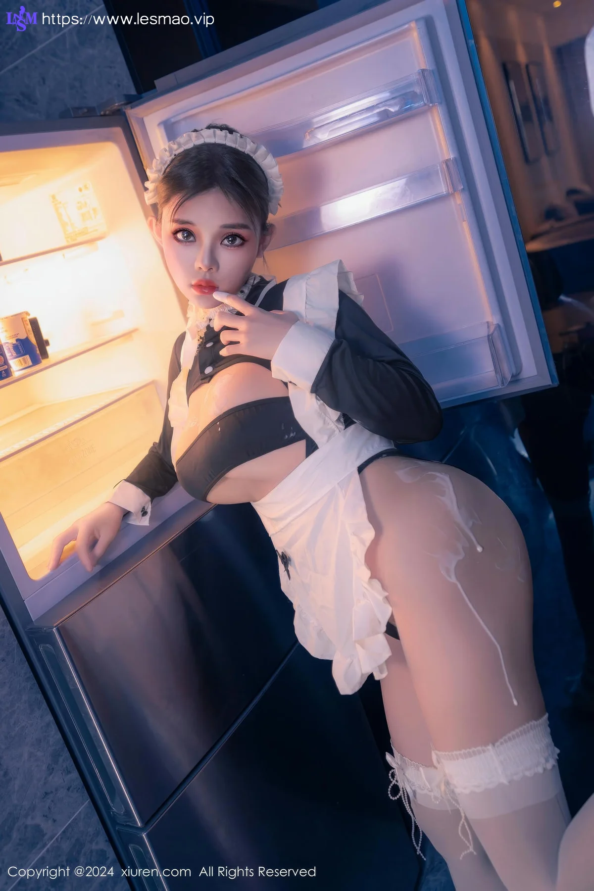 XiuRen 秀人 No.8966 小童颜 首套写真娇小女仆半夜偷吃 - 7