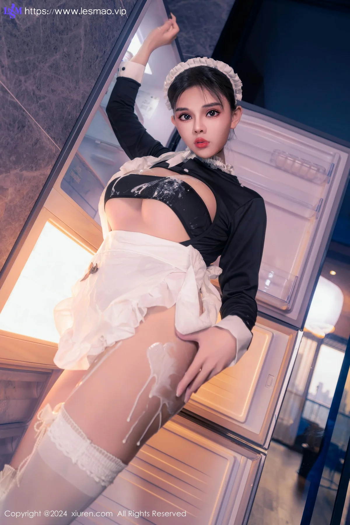 XiuRen 秀人 No.8966 小童颜 首套写真娇小女仆半夜偷吃 - 10