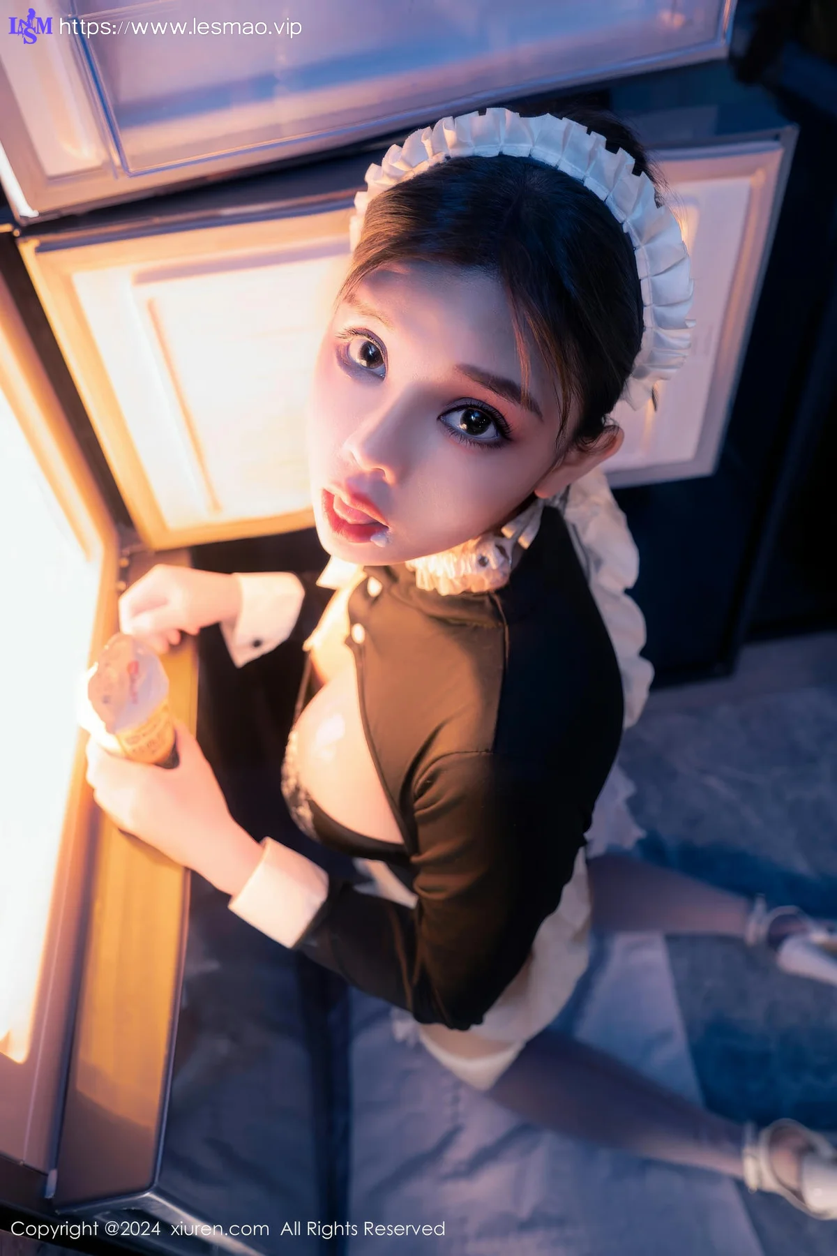 XiuRen 秀人 No.8966 小童颜 首套写真娇小女仆半夜偷吃 - 4