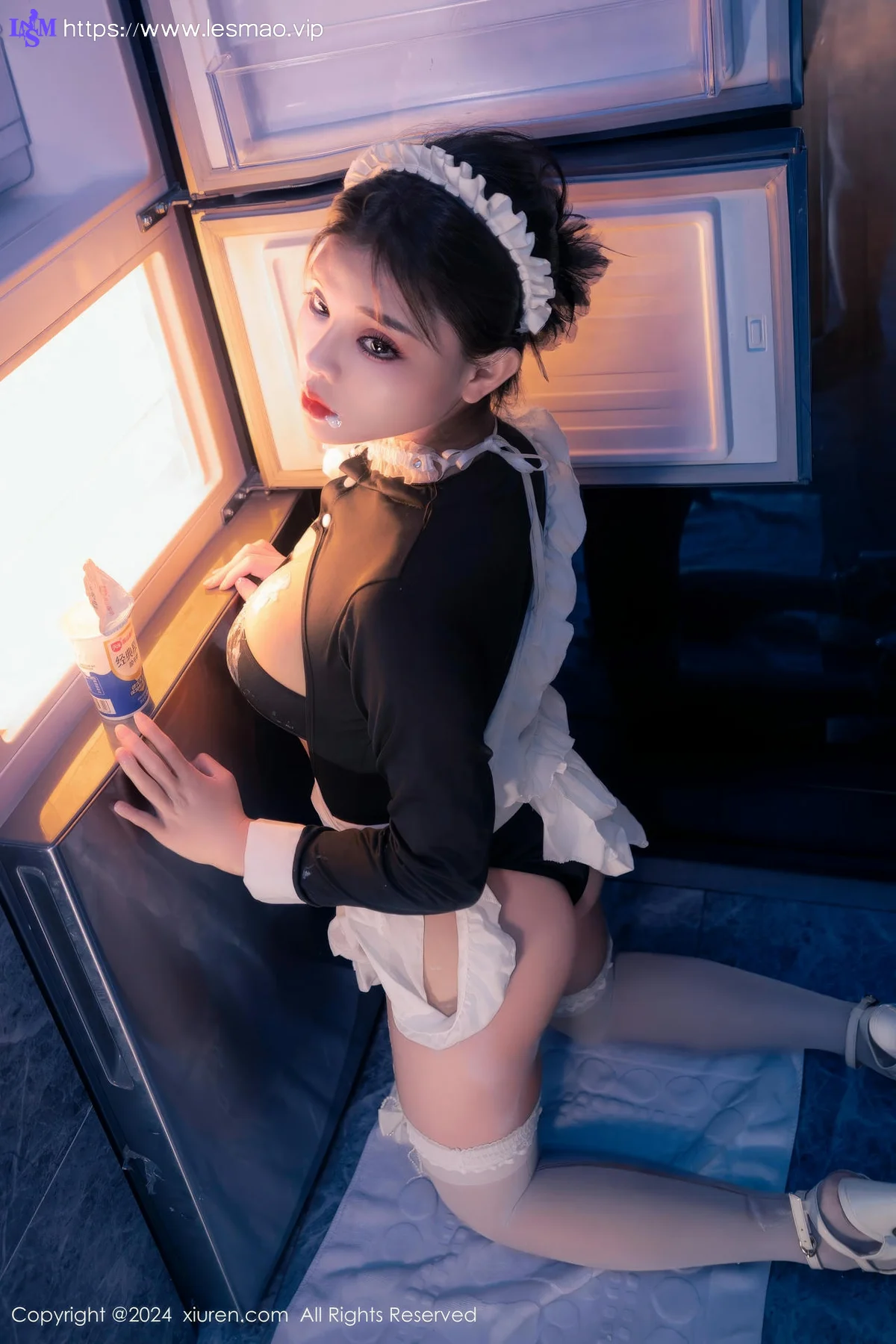 XiuRen 秀人 No.8966 小童颜 首套写真娇小女仆半夜偷吃 - 6