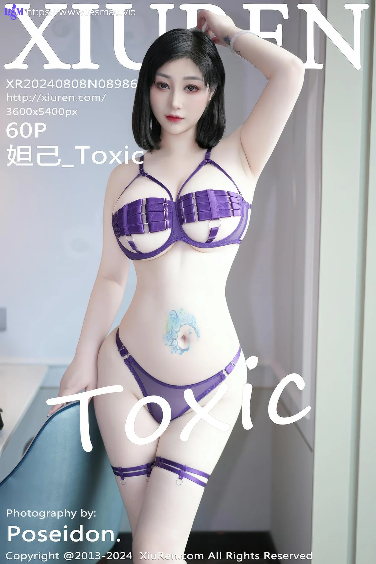 XiuRen 秀人 No.8986 妲己_Toxic 紫色情趣内衣性感写真1 - 1