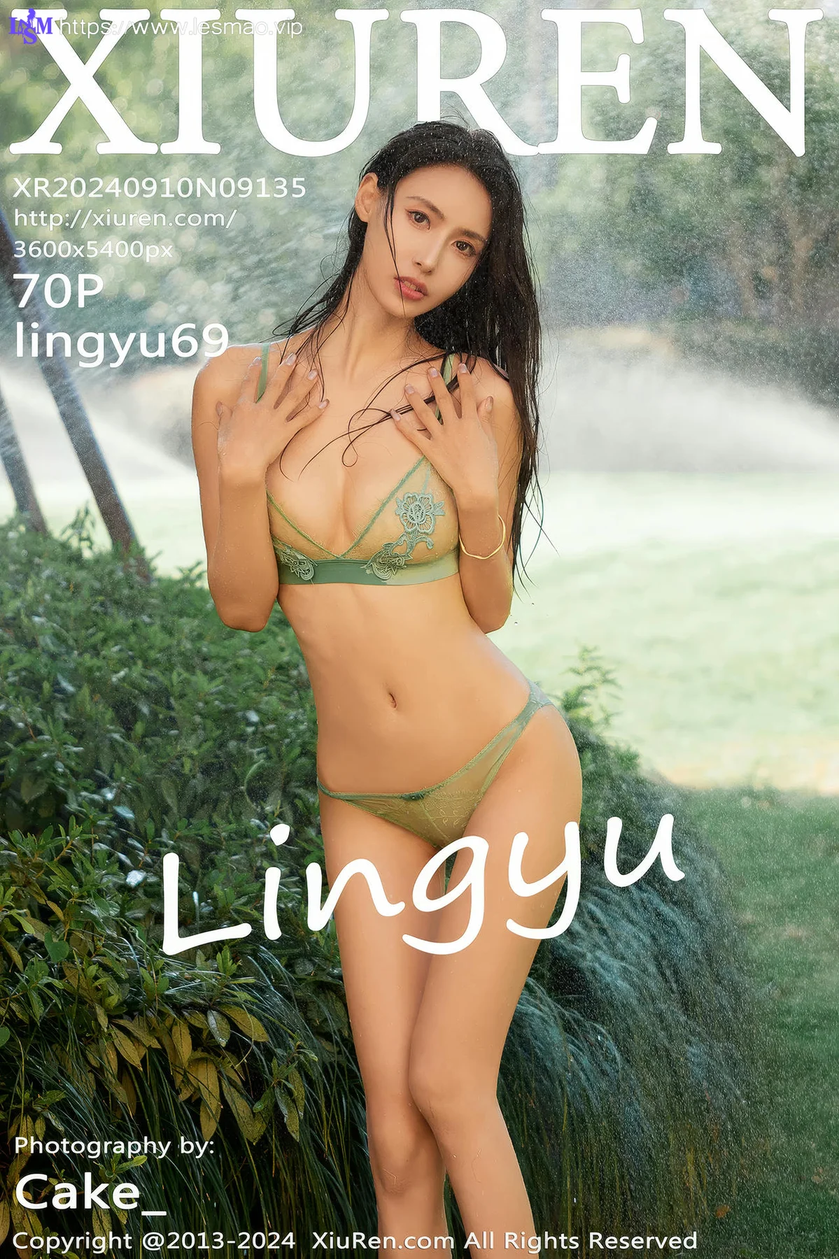 XiuRen 秀人 No.9135 lingyu 户外写真内衣美腿 - 1