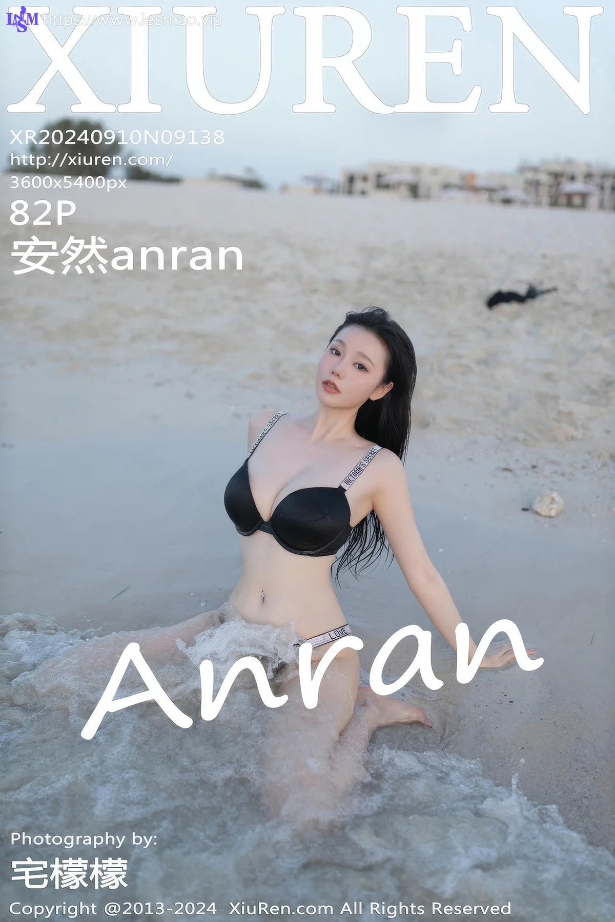 XiuRen 秀人 No.9138 安然anran 海边沙滩场景拍摄性感写真1 - 3