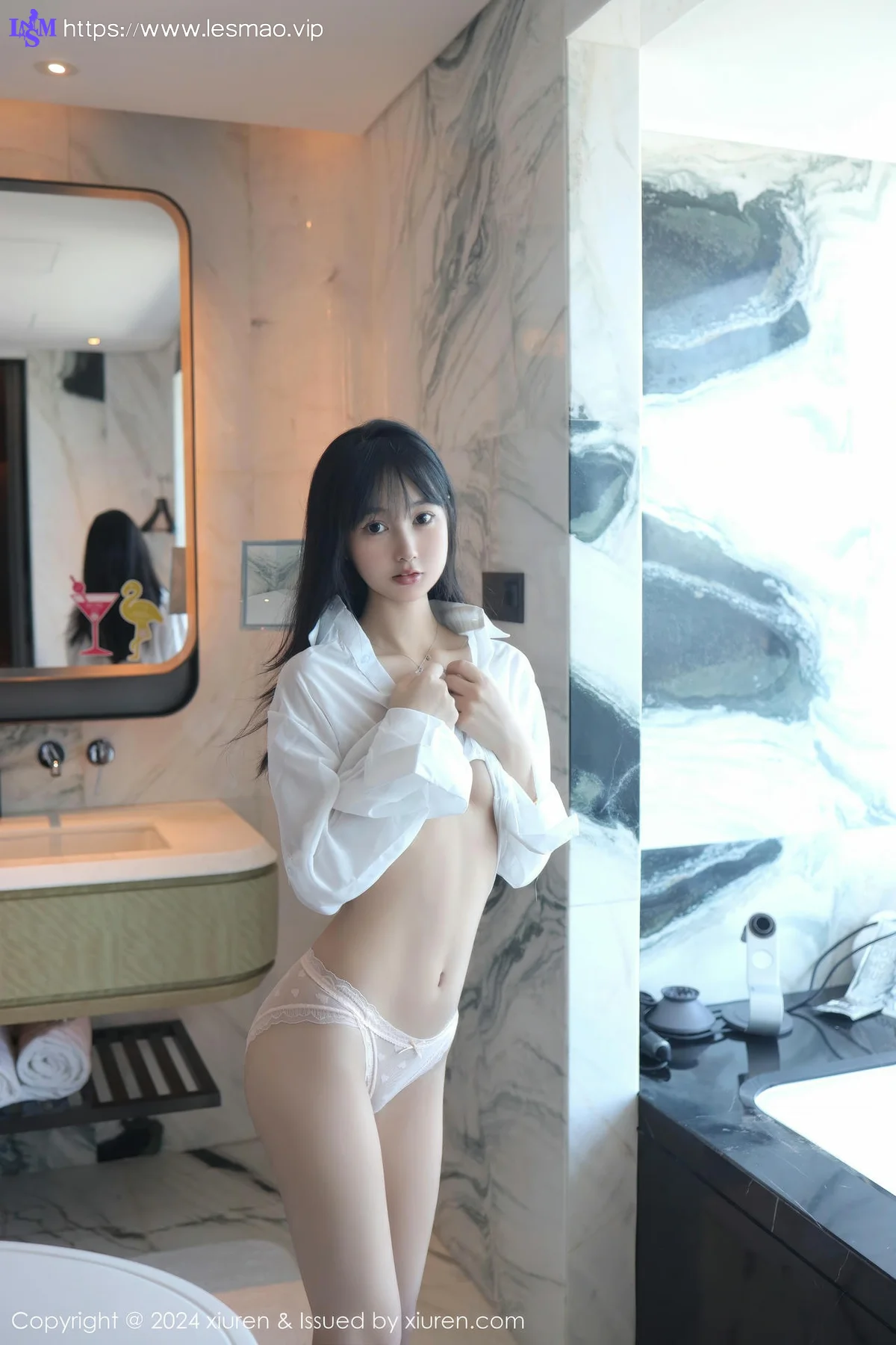 XiuRen 秀人 No.9251 林好好 首套写真白色衬衣萝莉 - 9