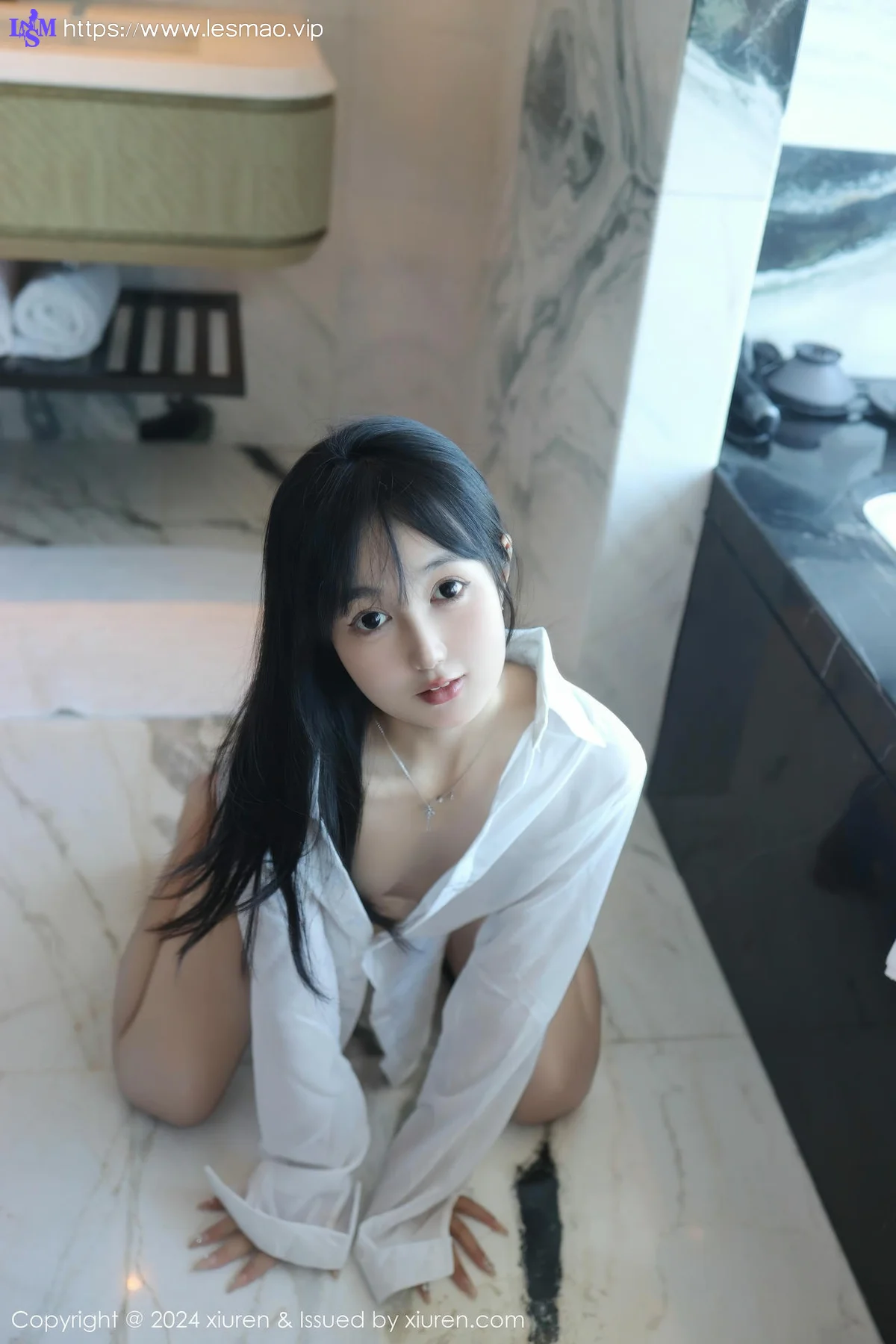 XiuRen 秀人 No.9251 林好好 首套写真白色衬衣萝莉 - 4