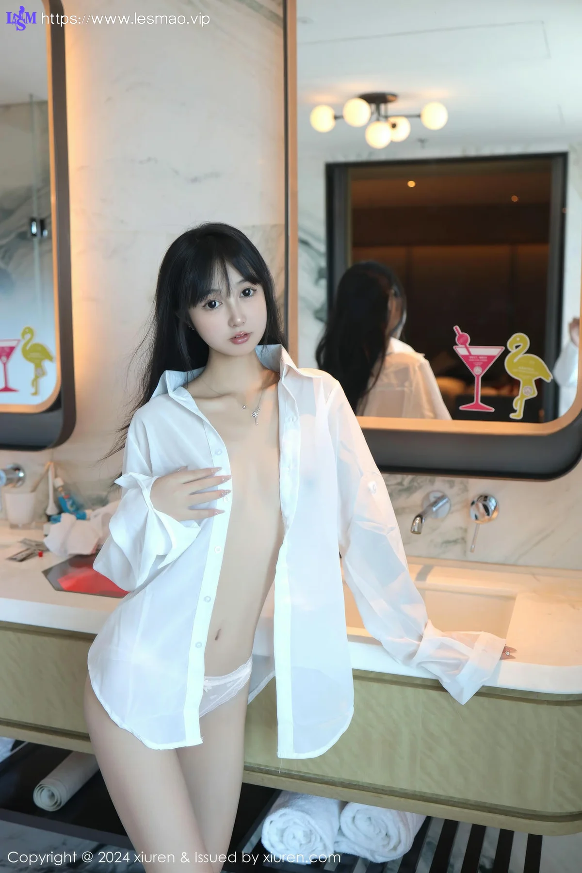 XiuRen 秀人 No.9251 林好好 首套写真白色衬衣萝莉 - 10