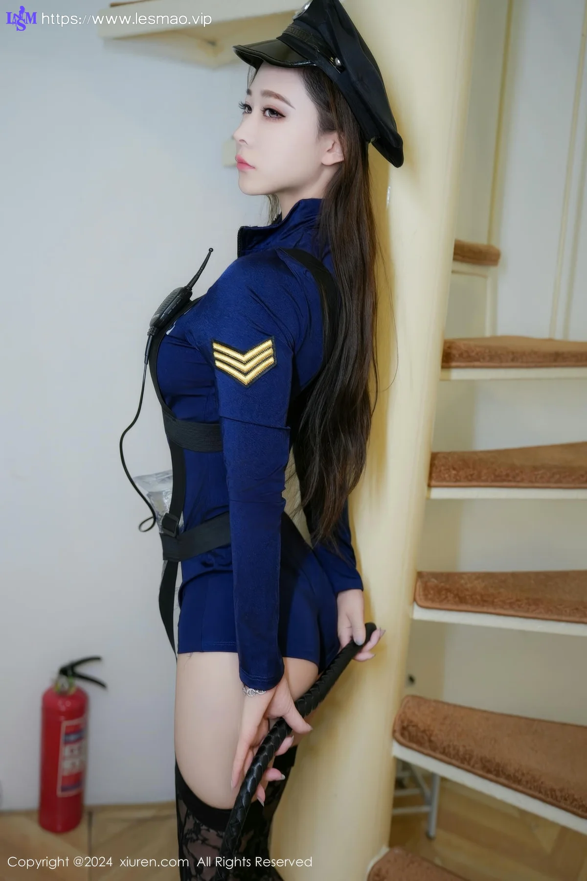 XiuRen 秀人 No.9280 糖糖 警花制服诱惑乳贴 - 2