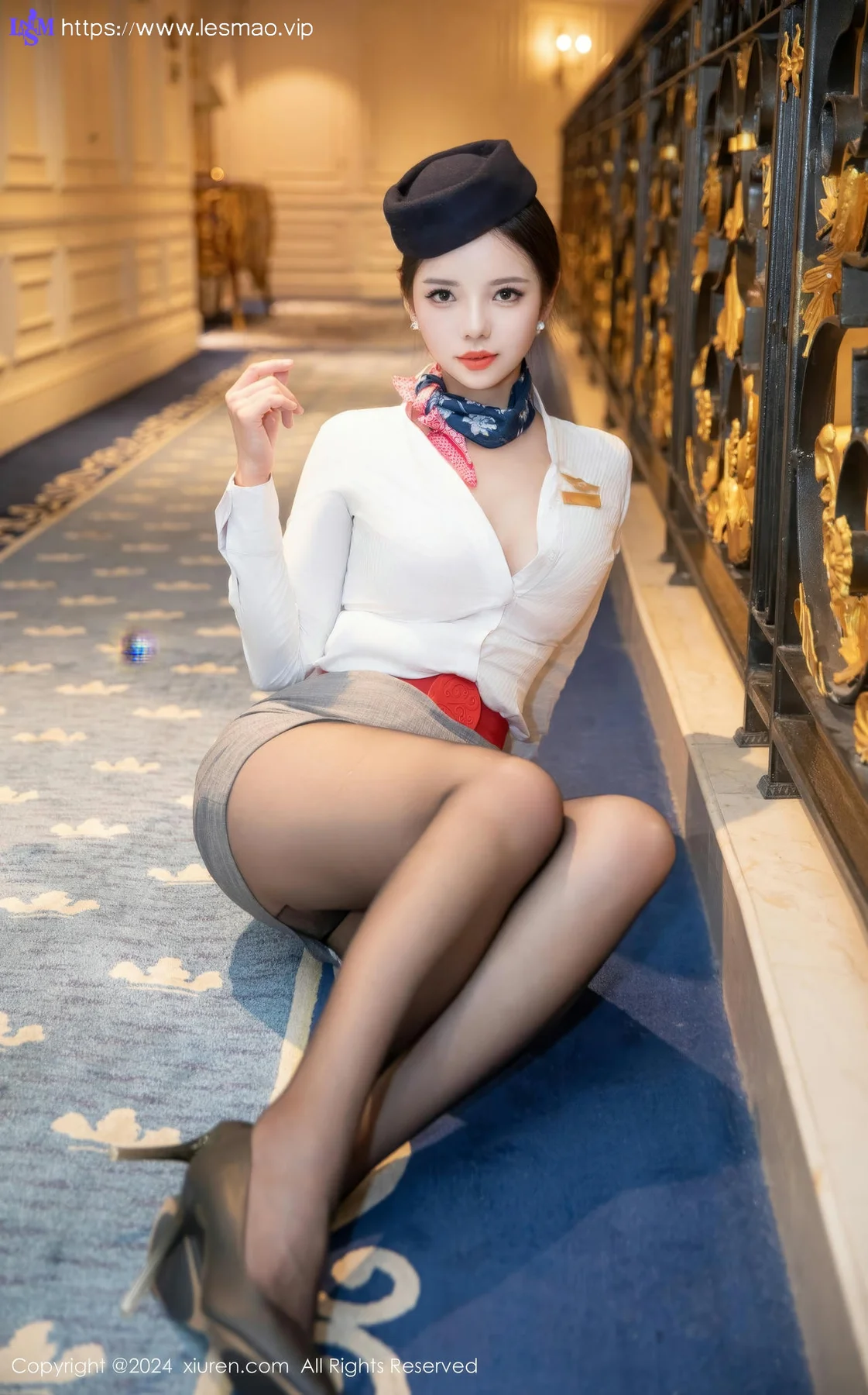 XiuRen 秀人 No.9365 大美妞儿 制服ol空姐美腿 - 6