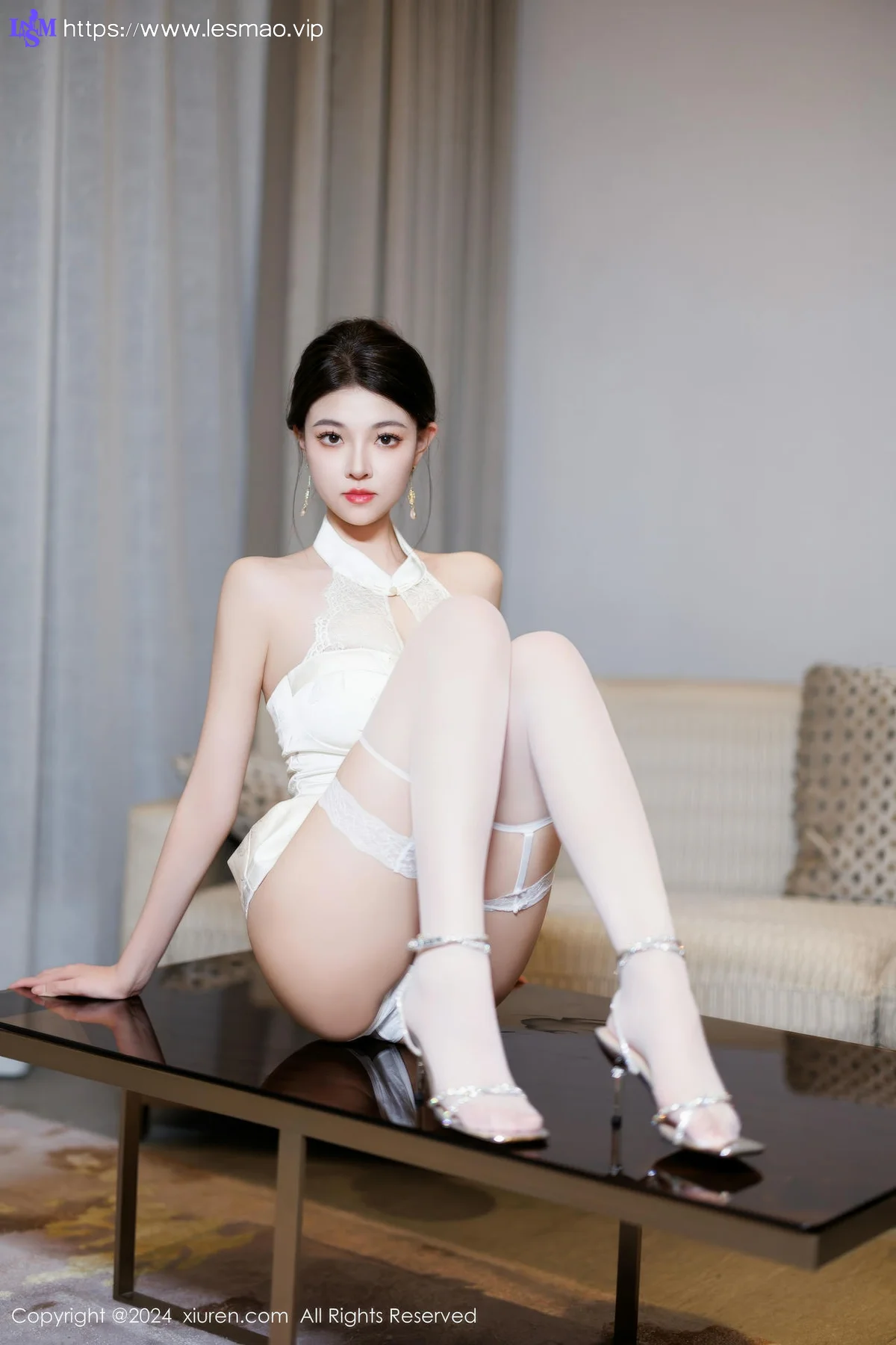 XiuRen 秀人 No.9548 初梦瑶 白丝吊袜气质美女 - 6