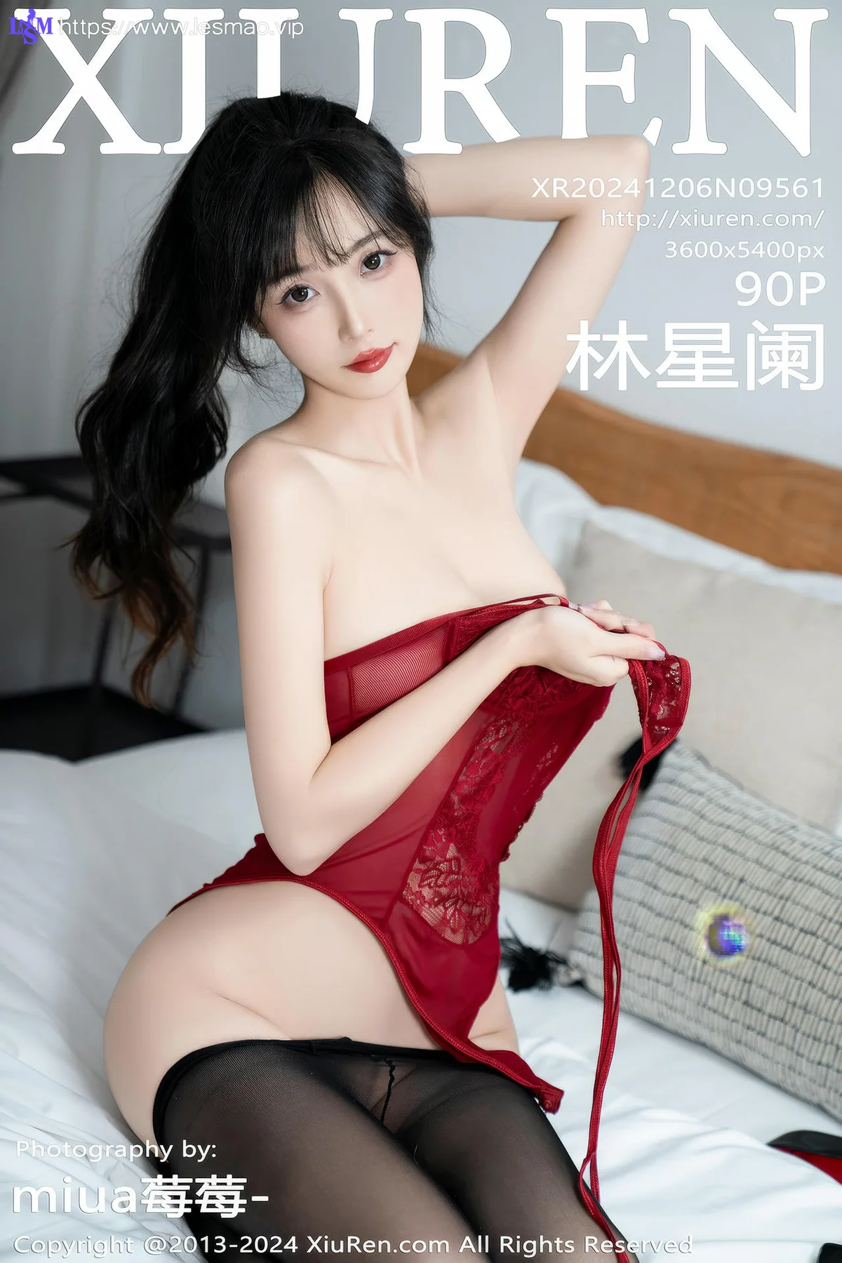 XiuRen 秀人 No.9561 林星阑 黑丝美乳美腿 - 1