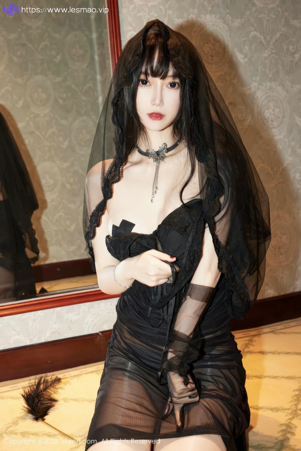 XiuRen 秀人 No.9773 玥儿玥er 乳贴黑丝翘臀 - 6