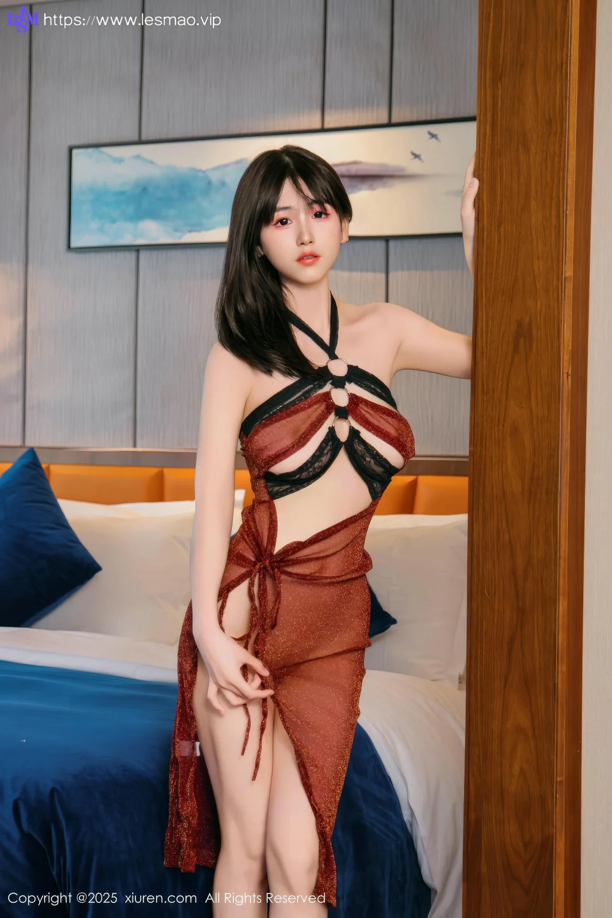XiuRen 秀人 No.9804 奶芙乔乔 香肩长腿美腿 - 1