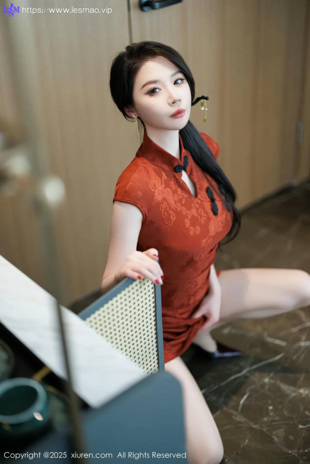 XiuRen 秀人 No.9812 梦心玥红色内衣私房 - 4
