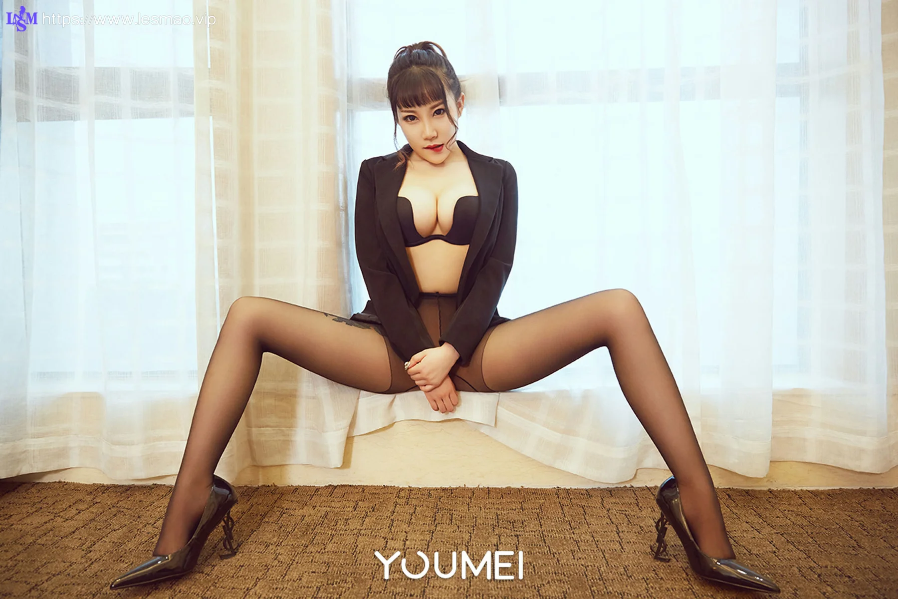 YOUMEI 尤美  团团 黑丝翘臀 - 3