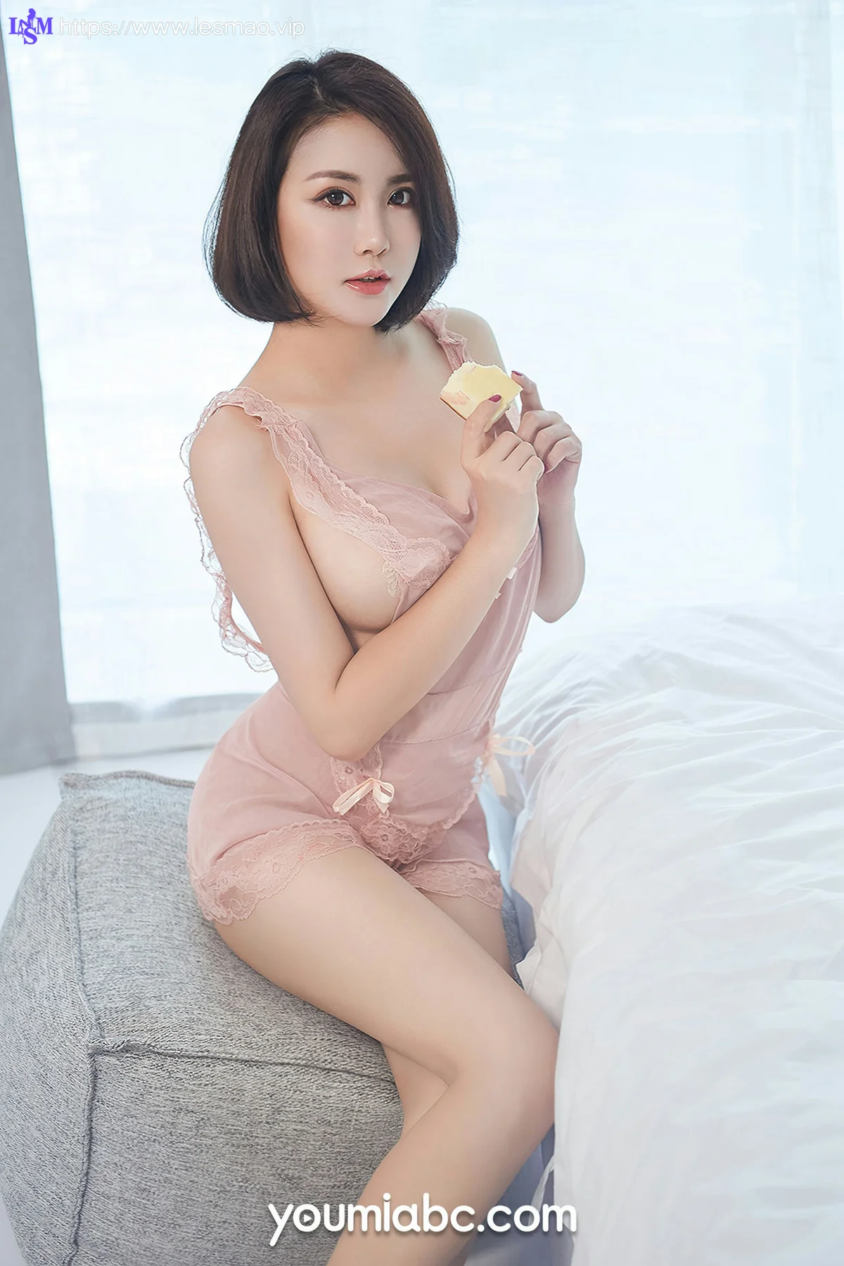 YOUMEI 尤美   乔雪 性感睡裙乳贴 - 6