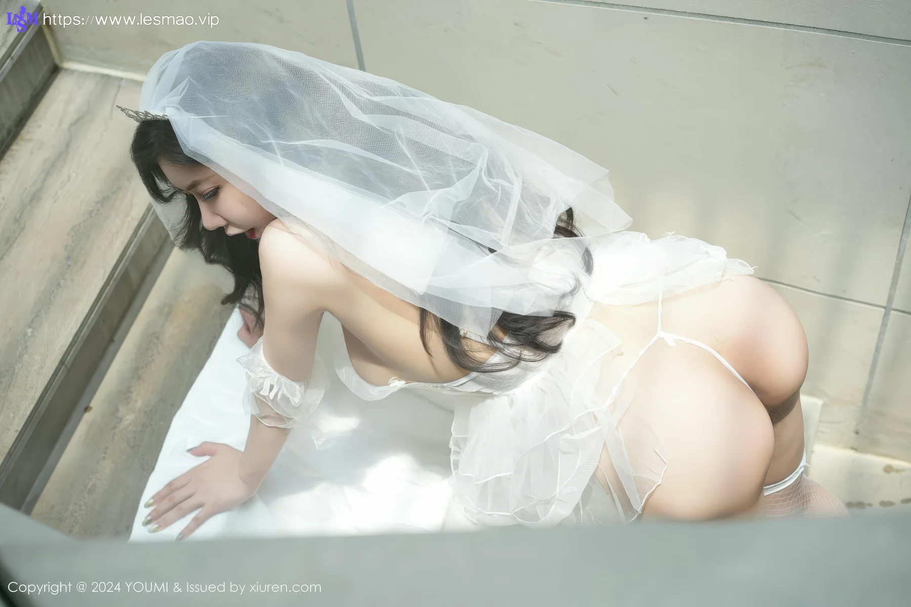 YOUMI 尤蜜荟 Vol.1104 心妍小公主 婚纱透视写真 - 1