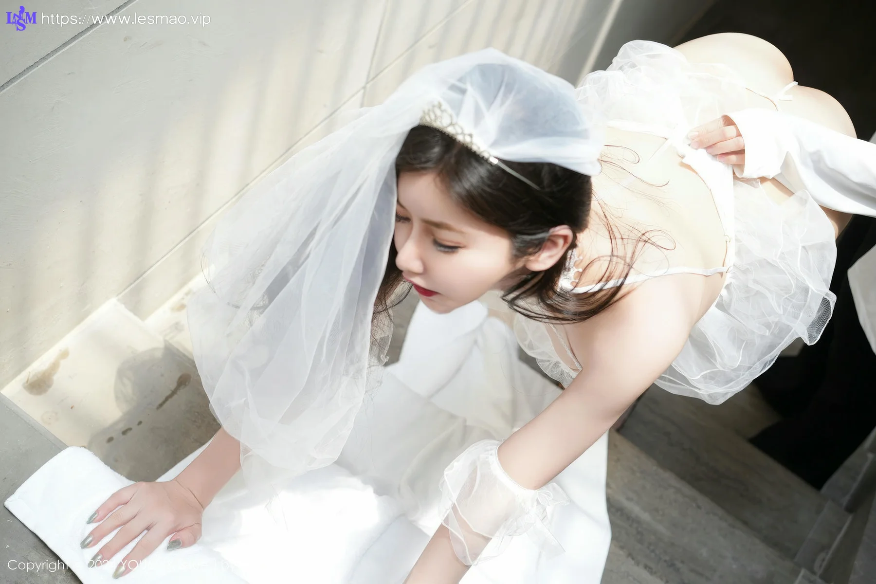 YOUMI 尤蜜荟 Vol.1104 心妍小公主 婚纱透视写真 - 4