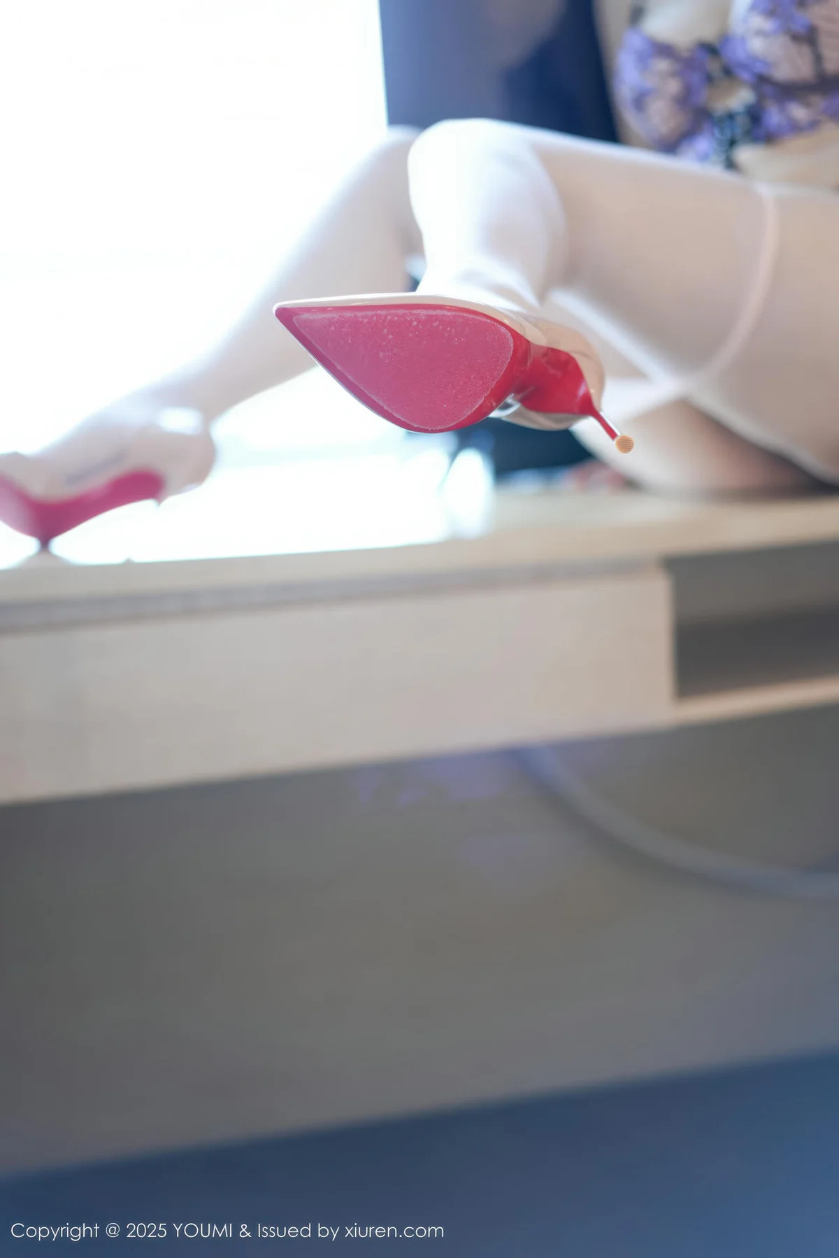 YOUMI 尤蜜荟 Vol.1169 凯竹Quinn 黑色蕾丝波点短裙 - 1