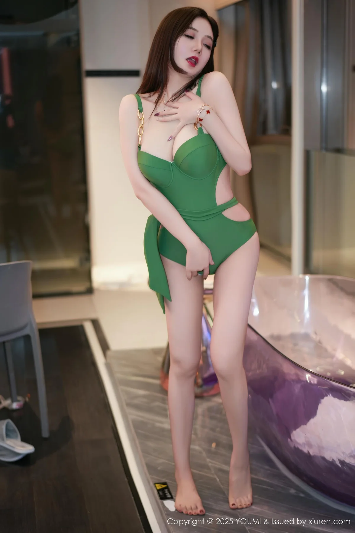 YOUMI 尤蜜荟 Vol.1178 心妍小公主 绿色情趣服饰 - 4