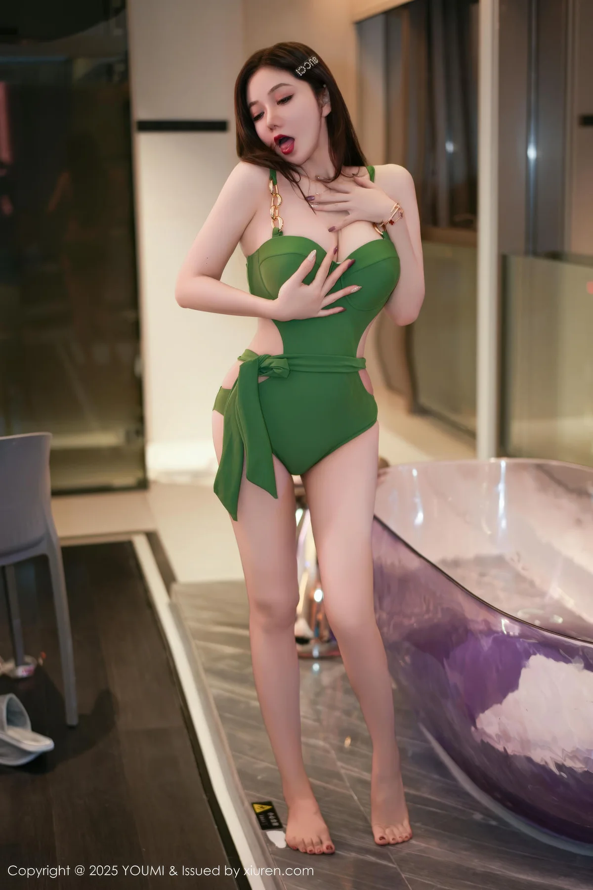 YOUMI 尤蜜荟 Vol.1178 心妍小公主 绿色情趣服饰 - 5