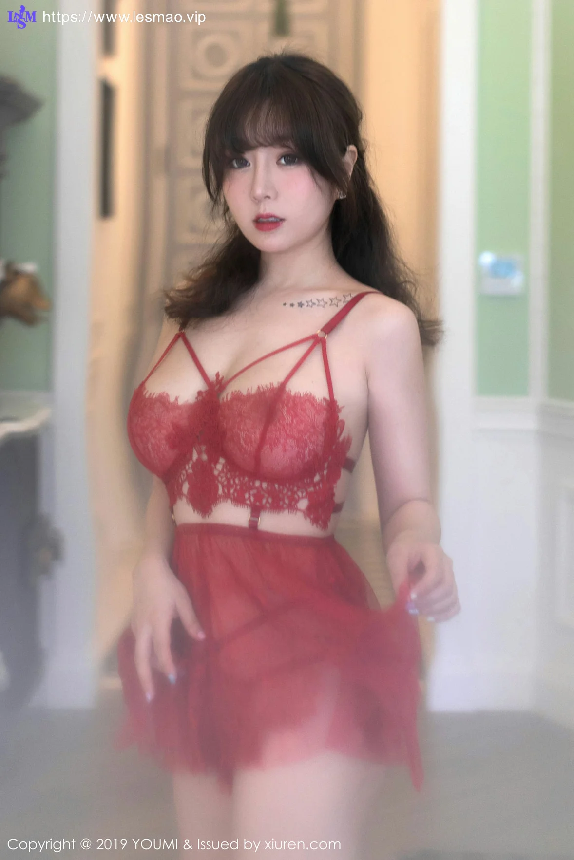 YOUMI 尤蜜荟 Vol.333 王雨纯透视薄纱私房写真 - 6