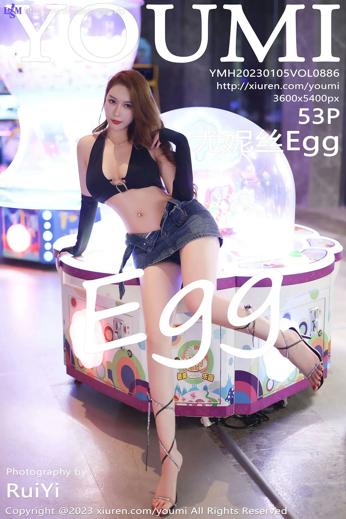 YOUMI 尤蜜荟 Vol.886 Egg-尤妮丝Egg 熟女气息牛仔短裙海南万宁... - 4