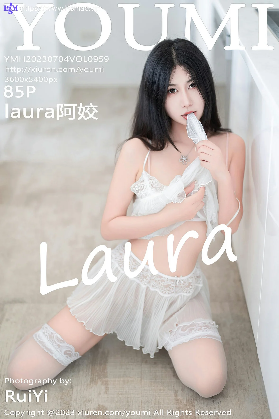 YOUMI 尤蜜荟 Vol.959 laura阿姣 白色网纱服饰泰国旅拍 - 6