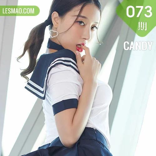 CANDY 糖果画报 Vol.073 筱慧 学生制服与丁字裤马尾少女