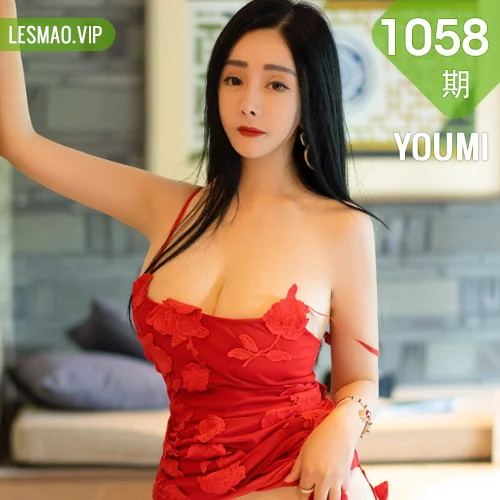 YOUMI 尤蜜荟 Vol.1058 允爾 红色连衣短裙泰国心愿旅拍1