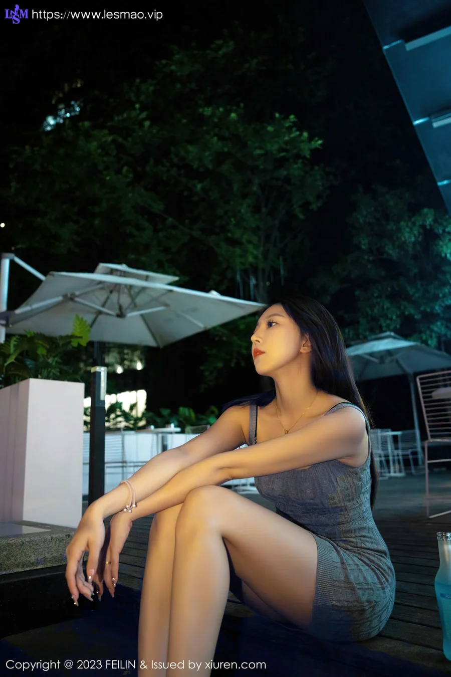 FeiLin 嗲囡囡Vol.468 冯木木LRIS 背带短裙性感写真- 嗲囡囡- 蕾丝猫